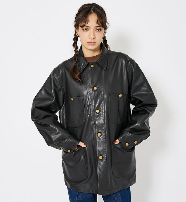 ABAHOUSE「【LEE/リー】LOCO JACKET レザー カバーオール ジャケット / ユ」|その他|