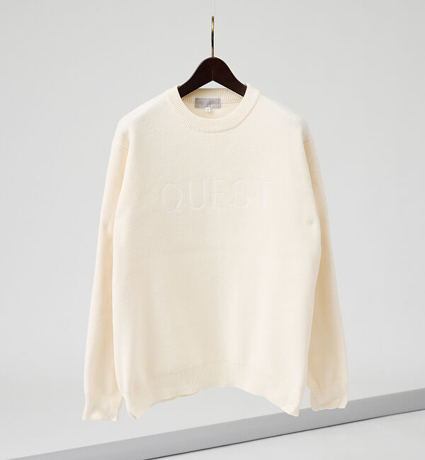 ABAHOUSE「【QUEST / ワンポイントロゴ】モールリンクス ニット」|ニット・セーター|