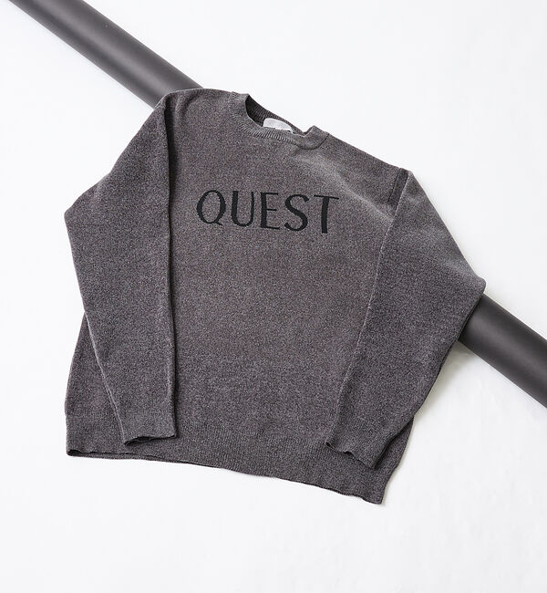 ABAHOUSE「【QUEST / ワンポイントロゴ】モールリンクス ニット」|ニット・セーター|ブラック