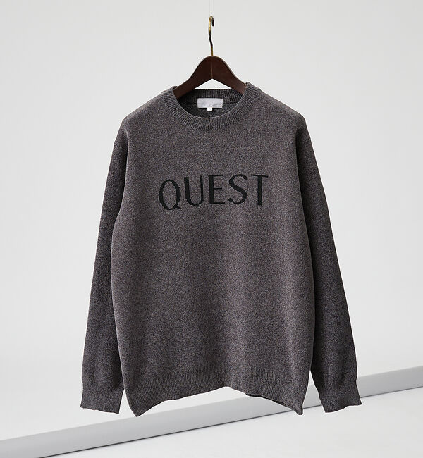 ABAHOUSE「【QUEST / ワンポイントロゴ】モールリンクス ニット」|ニット・セーター|