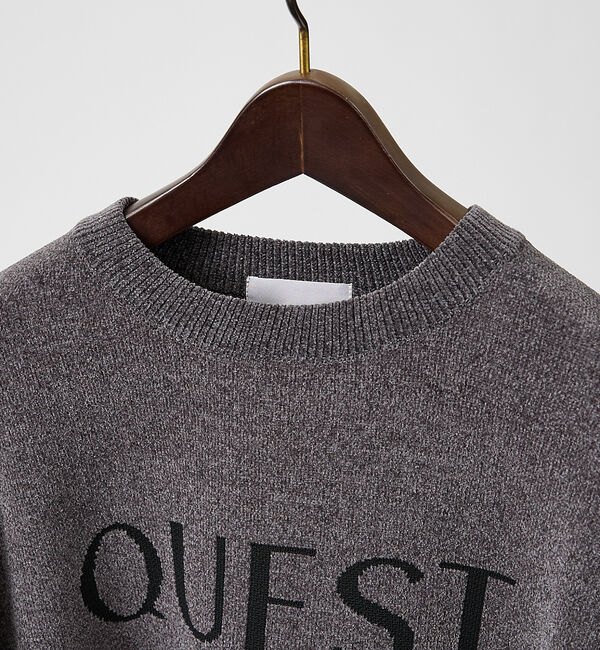 ABAHOUSE「【QUEST / ワンポイントロゴ】モールリンクス ニット」|ニット・セーター|