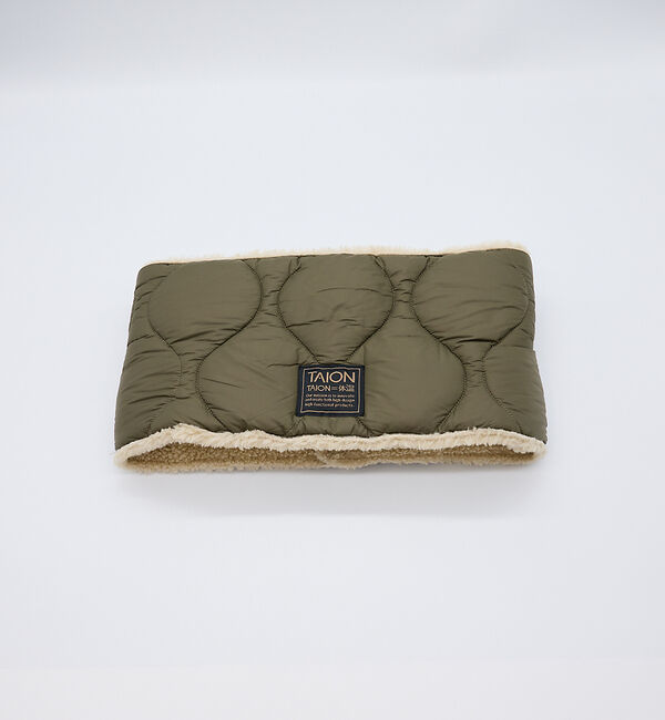 ABAHOUSE「【WEB限定】TAION/タイオン リバーシブル ダウン ネックゲイター(R20」|マフラー|グリーン系その他2