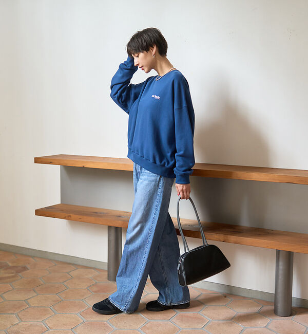 ABAHOUSE「cafe graphic バックプリント スウェット オーバーサイズ / ユニセ」|スウェット・ジャージ|