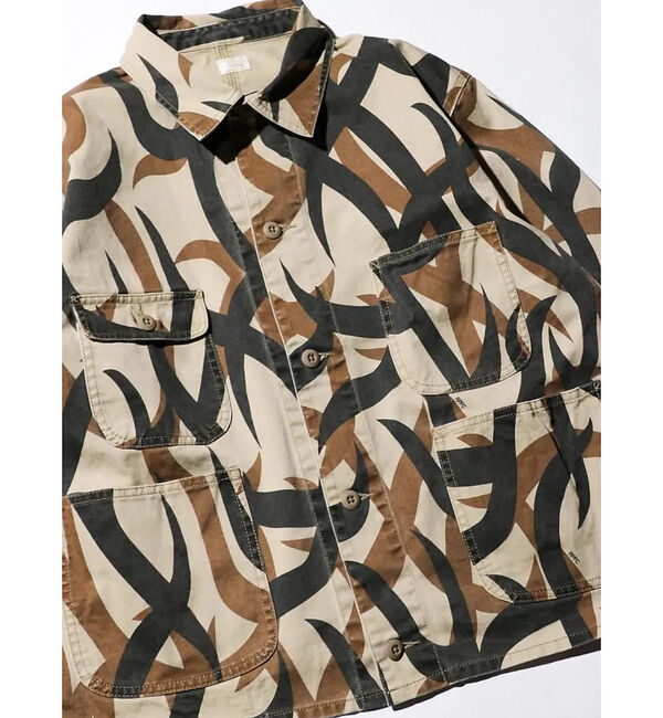 ABAHOUSE「【PENNY&lsquo;S】PRINTED ENGINEER SHORT JACKET/ミ」|ミリタリー・モッズコート|