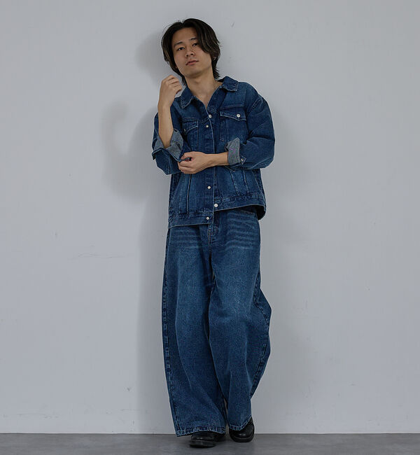 ABAHOUSE「【AH ABAHOUSE】ヴィンテージライク ブラスト デニムジャケット / セ」|その他|