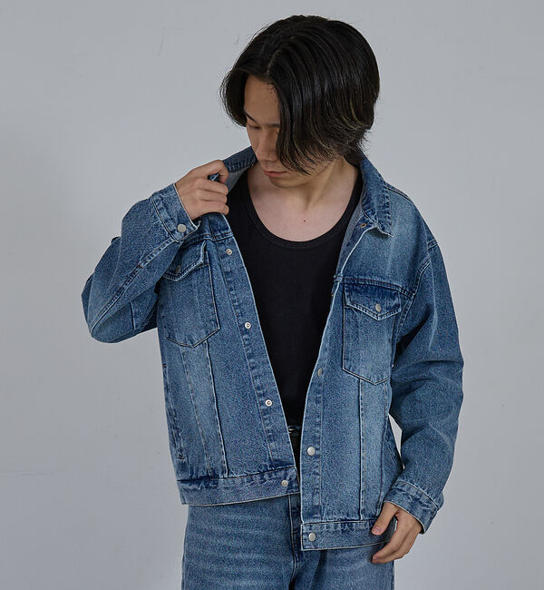 ABAHOUSE「【AH ABAHOUSE】ヴィンテージライク ブラスト デニムジャケット / セ」|その他|