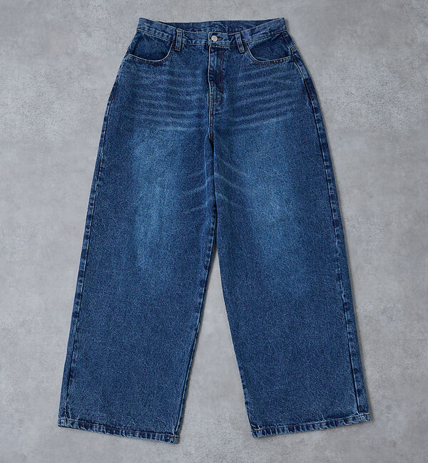 ABAHOUSE「【AH ABAHOUSE】ブラスト ワイドバギー デニムパンツ / セットアップ」|デニム|