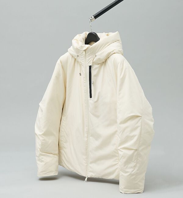 ABAHOUSE「【LIMONTA】700FP フーデットダウンジャケット / ショートブルゾン」|ダウン|アイボリー