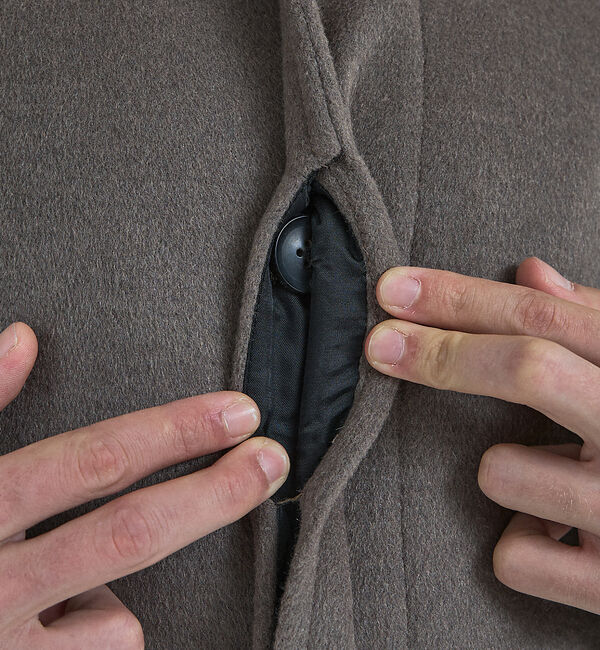 ABAHOUSE「【ON/OFF兼用】ウールモッサ バルカラーコート / ステンカラー」|ステンカラーコート|