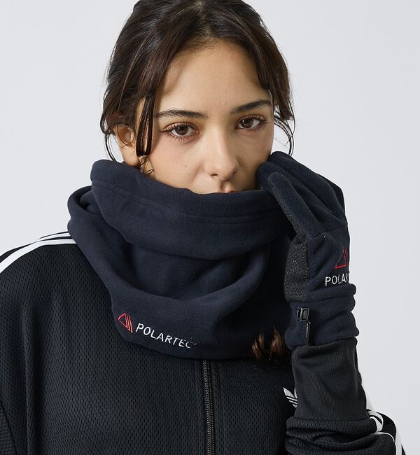 ABAHOUSE「【POLARTEC /ポーラテック】NECKWARMER / ネックウォーマー/」|マフラー|ブラック
