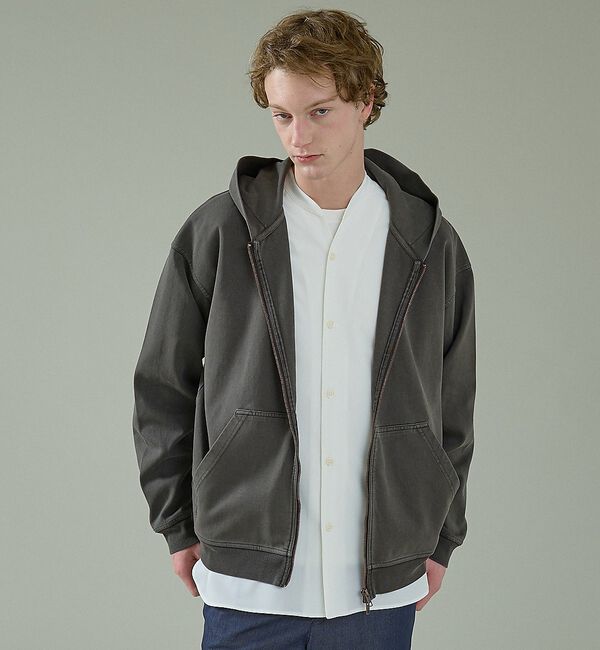 ABAHOUSE「フェード ポンチ　ダブルジップパーカー」|パーカー|チャコールグレー