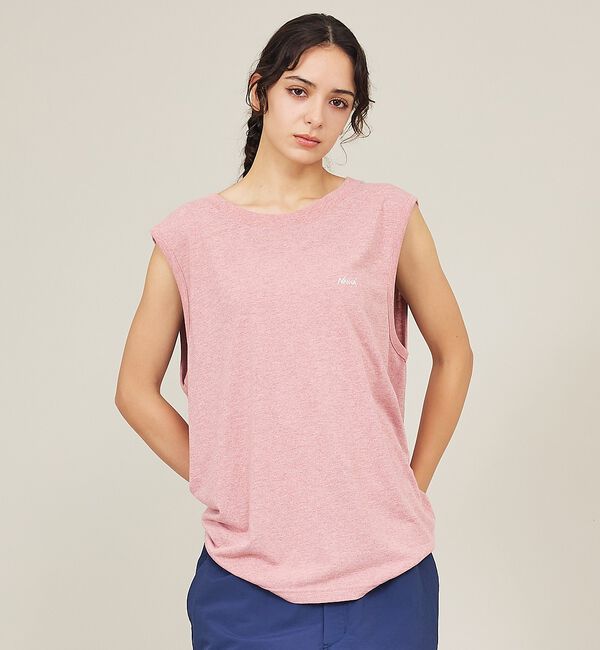 ABAHOUSE「【NANGA/ナンガ】DRY MIX TANK TOP /ロゴプリント 吸汗速乾」|キャミソール|