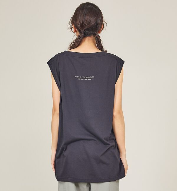 ABAHOUSE「【NANGA/ナンガ】DRY MIX TANK TOP /ロゴプリント 吸汗速乾」|キャミソール|