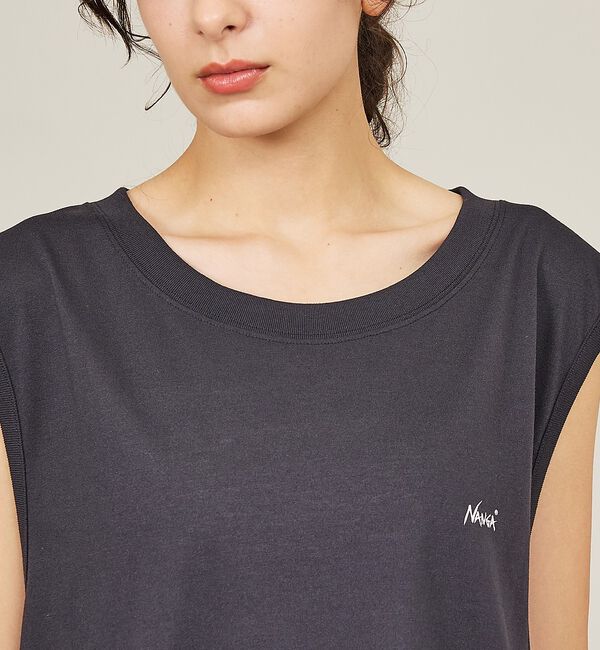 ABAHOUSE「【NANGA/ナンガ】DRY MIX TANK TOP /ロゴプリント 吸汗速乾」|キャミソール|