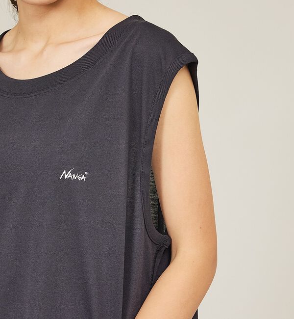 ABAHOUSE「【NANGA/ナンガ】DRY MIX TANK TOP /ロゴプリント 吸汗速乾」|キャミソール|