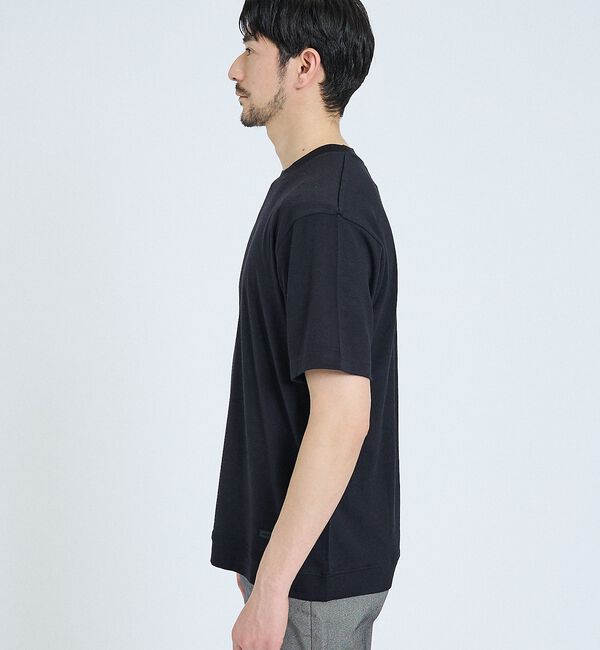 ABAHOUSE「【メリノウール100％】 ハイゲージニット Tシャツ」|ニット・セーター|