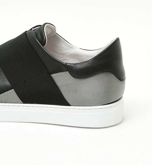 alfredoBANNISTER「【ELASTIC TRAINER】ベルトライン切替 スリッポン/スニーカー」|スニーカー|