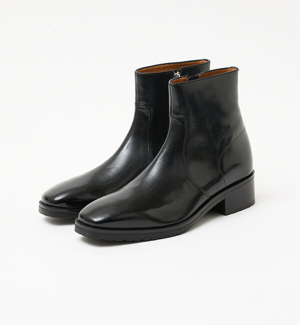 alfredoBANNISTER「スクエア サイドジップ ブーツ」|ショートブーツ|