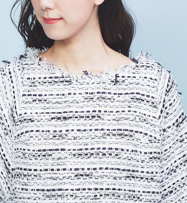 Rouge vif「ツィードプルオーバー」|シャツ・ブラウス|