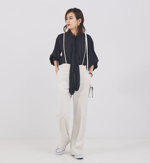 Rouge vif「割繊リボンデザインシャツ」|シャツ・ブラウス|