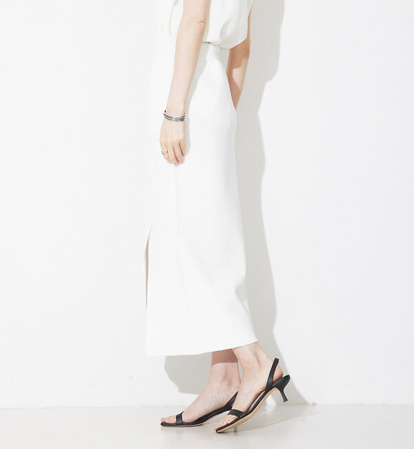 Rouge vif「【セットアップ対応】麻混ニットタイトスカート」|スカート|