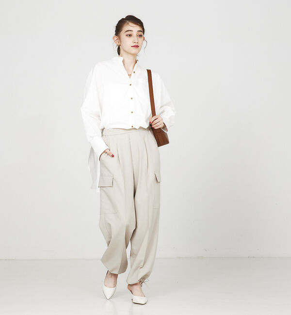 Rouge vif「ドレープ シャツ」|シャツ・ブラウス|