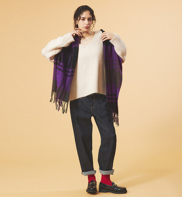 Rouge vif「【一部店舗限定】ブークレーVネックニット」|ニット・セーター|