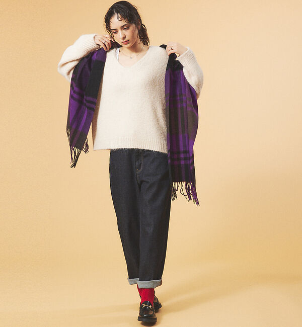 Rouge vif「【一部店舗限定】ブークレーVネックニット」|ニット・セーター|