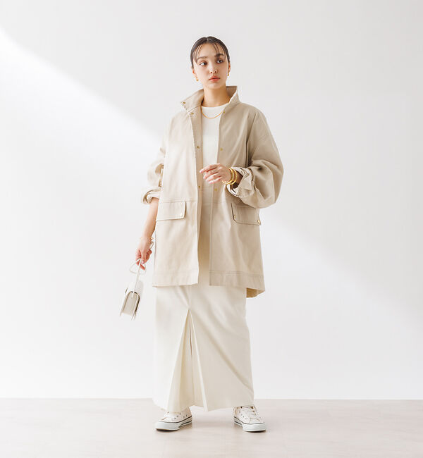 Rouge vif「スタンドカラー ハーフコートブルゾン」|その他|