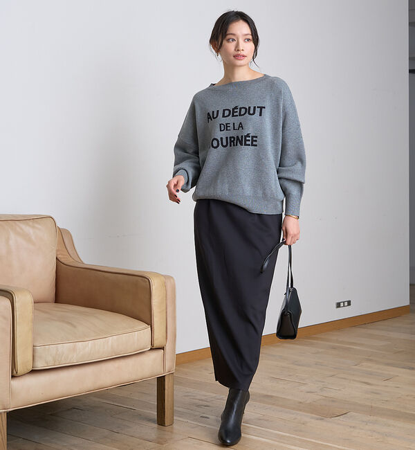 Rouge vif「【一部店舗限定】 ジャガードロゴニット」|ニット・セーター|