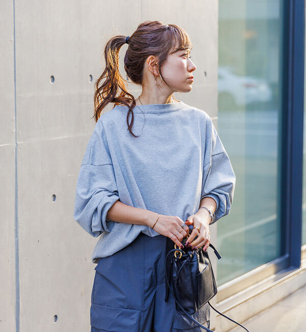 Rouge vif「ゆるシルエットバックヘンリーカットプルオーバー」|Tシャツ・カットソー|