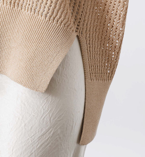 Rouge vif「グリットメッシュニットプルオーバー」|ニット・セーター|