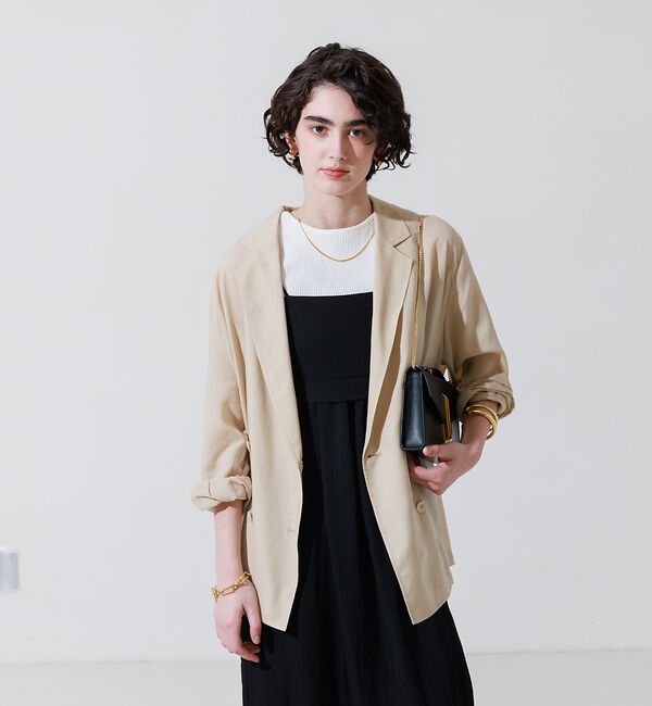 Rouge vif「ツイルエアリーシアージャケット」|テーラードジャケット|