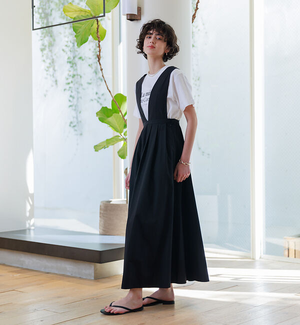 Rouge vif「ウエストタックジャンパースカート」|スカート|