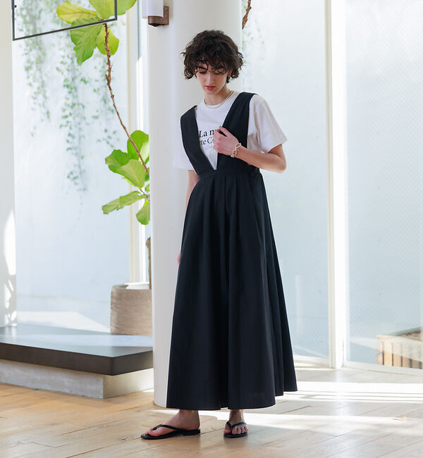 Rouge vif「ウエストタックジャンパースカート」|スカート|