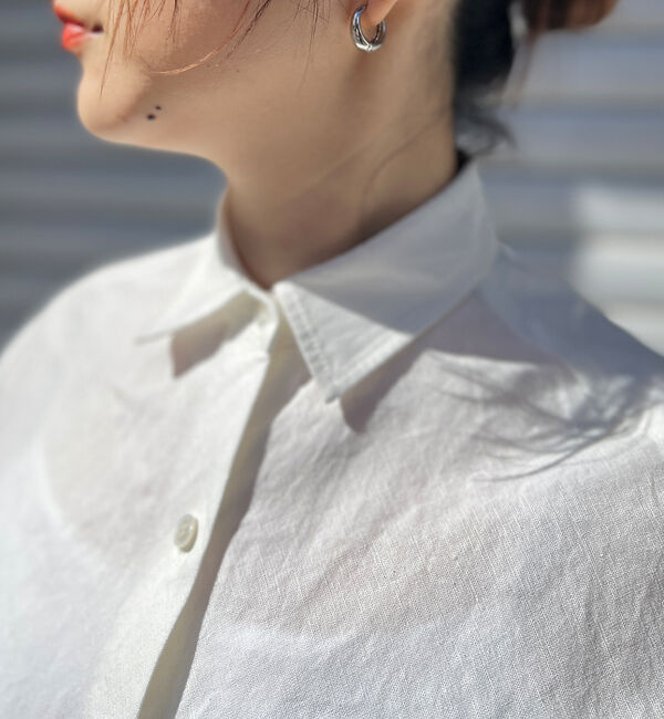 Rouge vif「綿麻レギュラー ナチュラルシャツ」|シャツ・ブラウス|