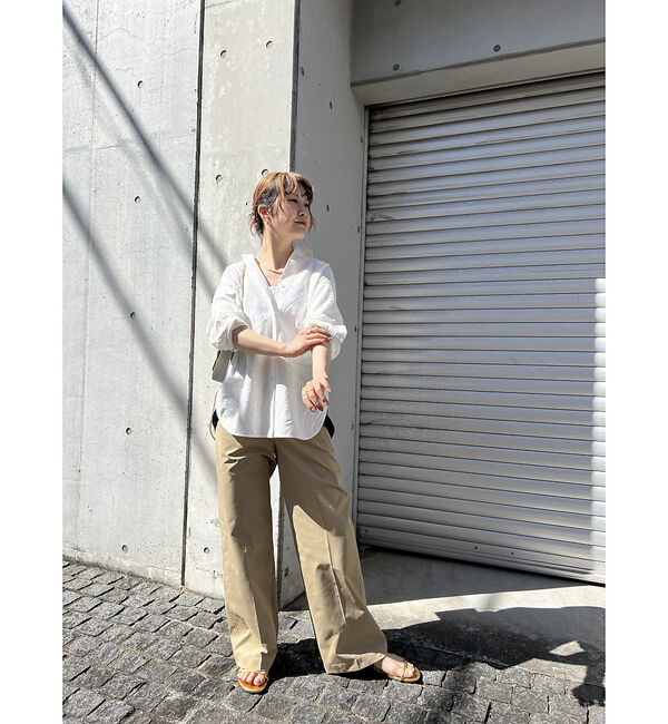 Rouge vif「綿麻レギュラー ナチュラルシャツ」|シャツ・ブラウス|