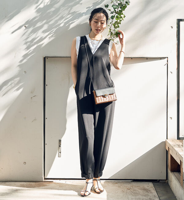 Rouge vif「【一部店舗限定】前後２WAYジョーゼットオールインワン」|オールインワン|