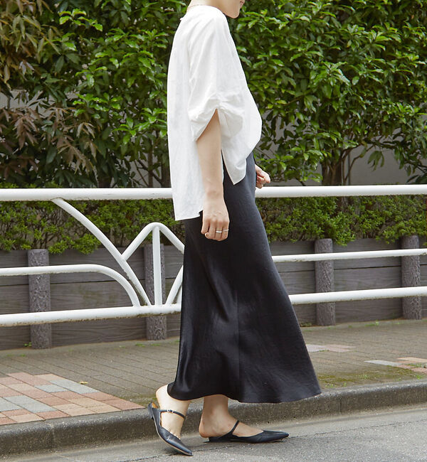 Rouge vif「袖タックブラウス」|シャツ・ブラウス|