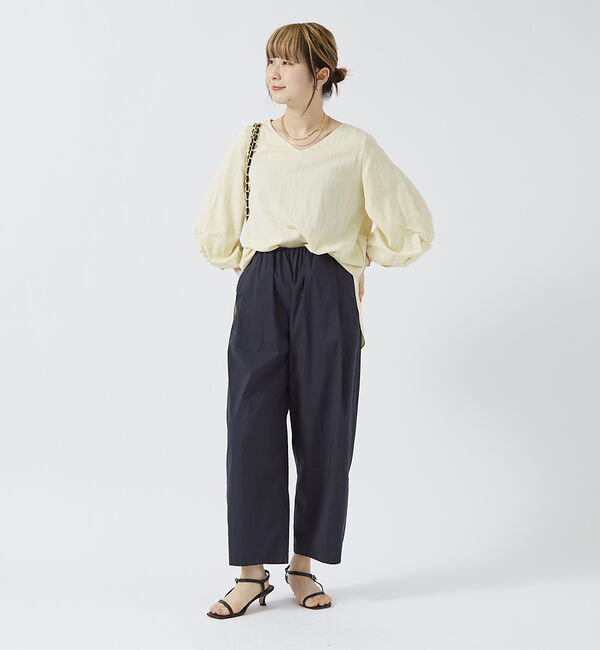 Rouge vif「袖タックブラウス」|シャツ・ブラウス|