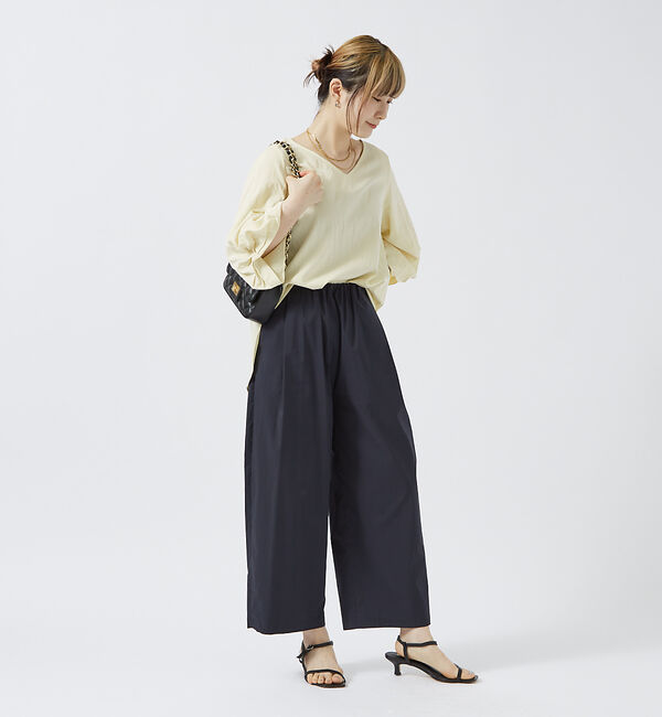 Rouge vif「袖タックブラウス」|シャツ・ブラウス|