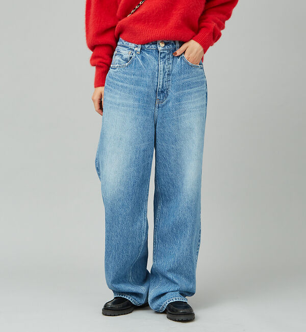 Rouge vif「【RED CARD/レッドカード】別注Dakota　ルーズストレートデニム」|デニム|