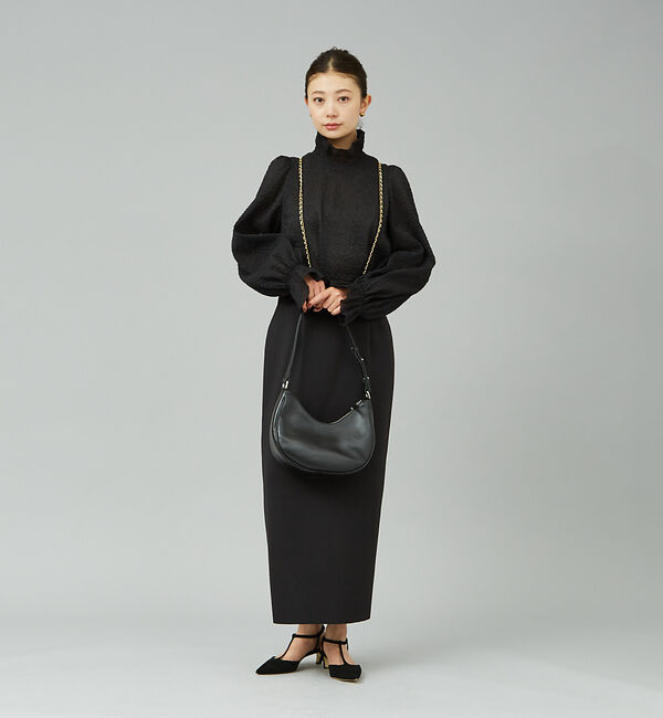 Rouge vif「ハイネックフリルシアーブラウス」|シャツ・ブラウス|