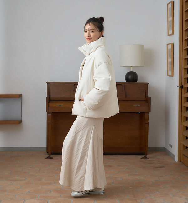 Rouge vif「スタンドカラーダウンコート」|ダウン|