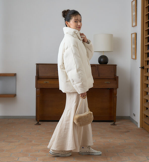 Rouge vif「スタンドカラーダウンコート」|ダウン|