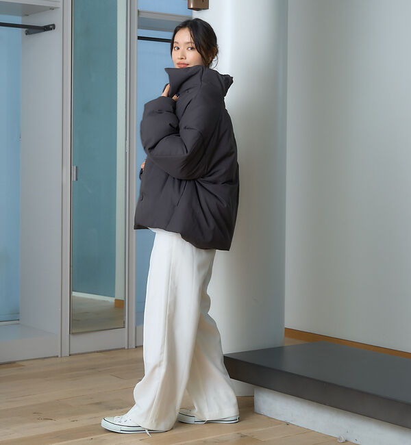 Rouge vif「スタンドカラーダウンコート」|ダウン|