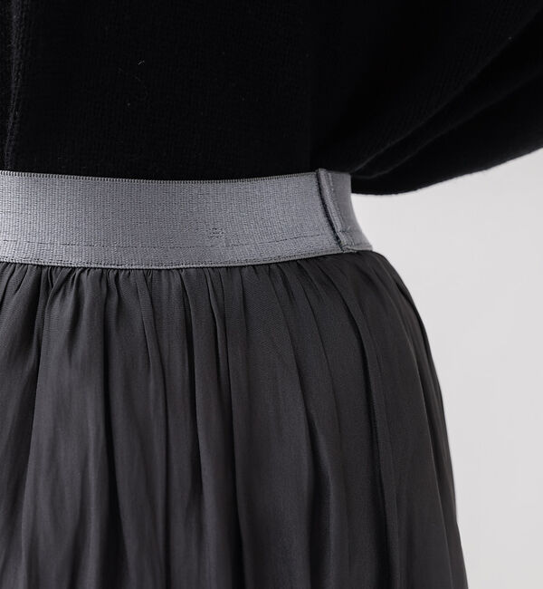 Rouge vif「グロスデシンゴムギャザースカート」|スカート|