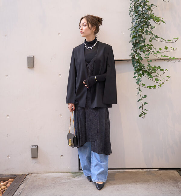 Rouge vif「シアーラメチュールキャミワンピース」|ワンピース|