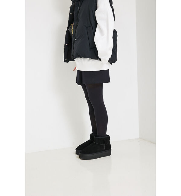 Rouge vif「【EMU/エミュー】PLATFORM MICROショートムートンブーツ」|ショートブーツ|