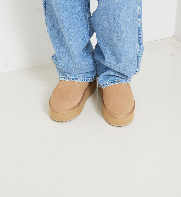 Rouge vif「【EMU/エミュー】PLATFORM MICROショートムートンブーツ」|ショートブーツ|